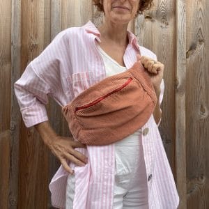 Banane Velours vieux rose