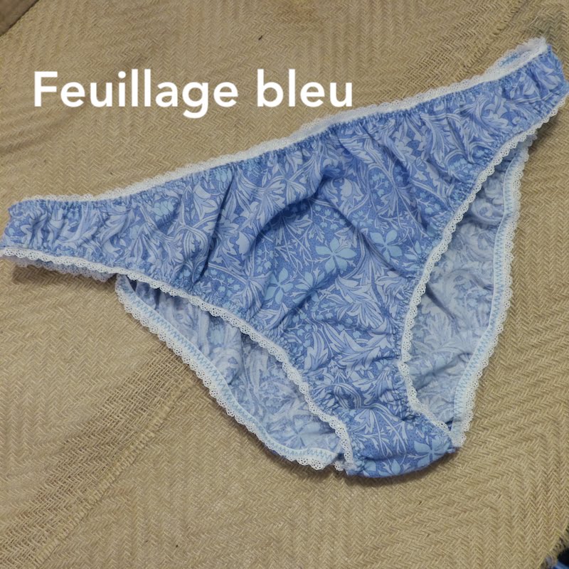 Culotte frou frou Feuillage bleu
