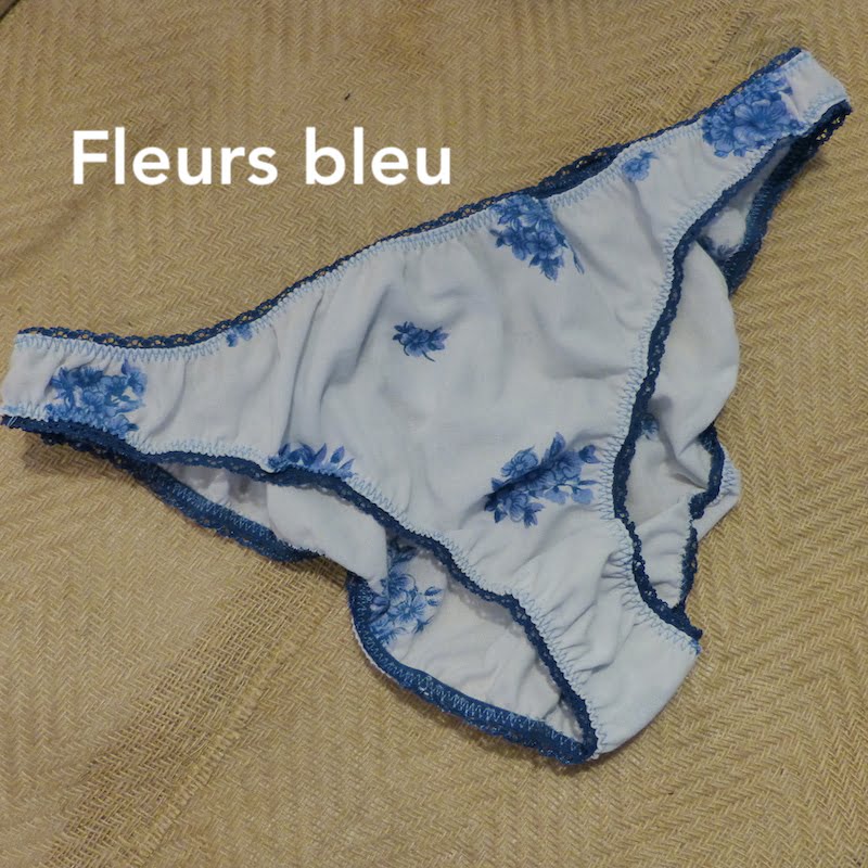 Culotte frou frou Fleurs bleu