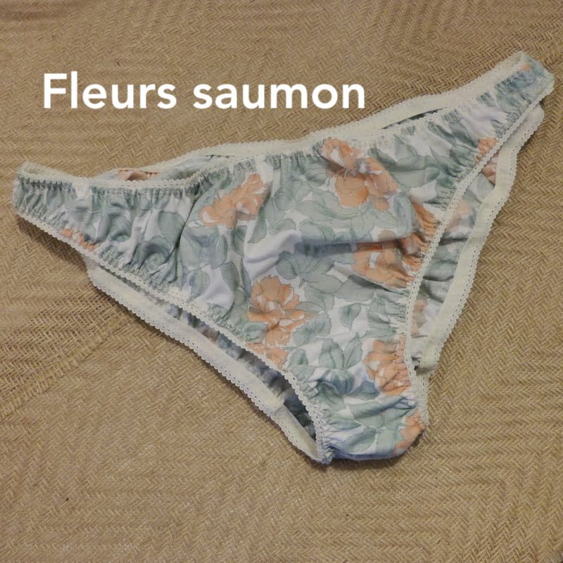 Culotte frou frou Fleurs saumon