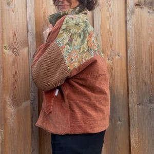 VESTE JEANNE MATELASSÉE VELOURS CÔTELÉ