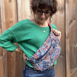 Banane matelassée cachemire