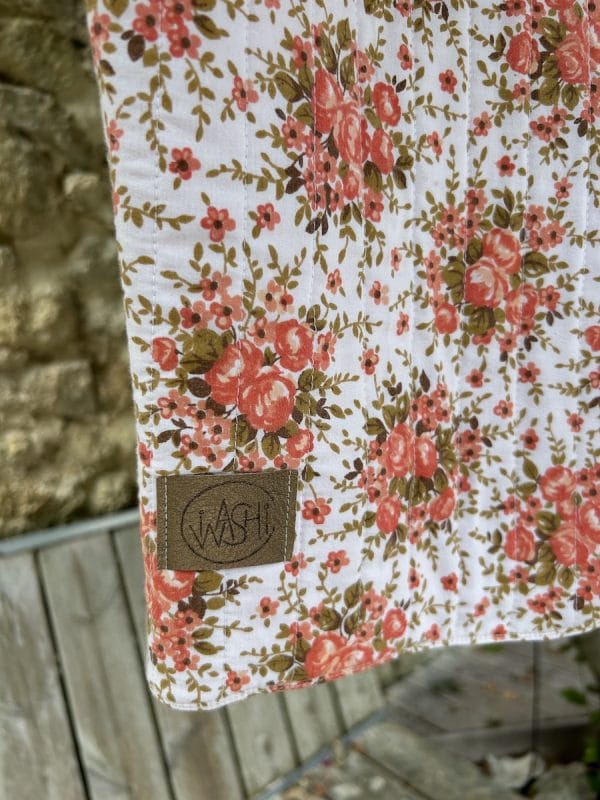 GILET DE BERGER CORAIL RAYÉ ET FLEURS – Image 4
