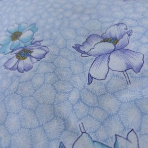 Motif fleurs bleu culotte frou frou