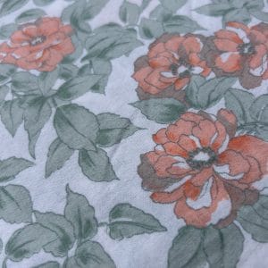 Motif fleurs kaki corail culotte frou frou