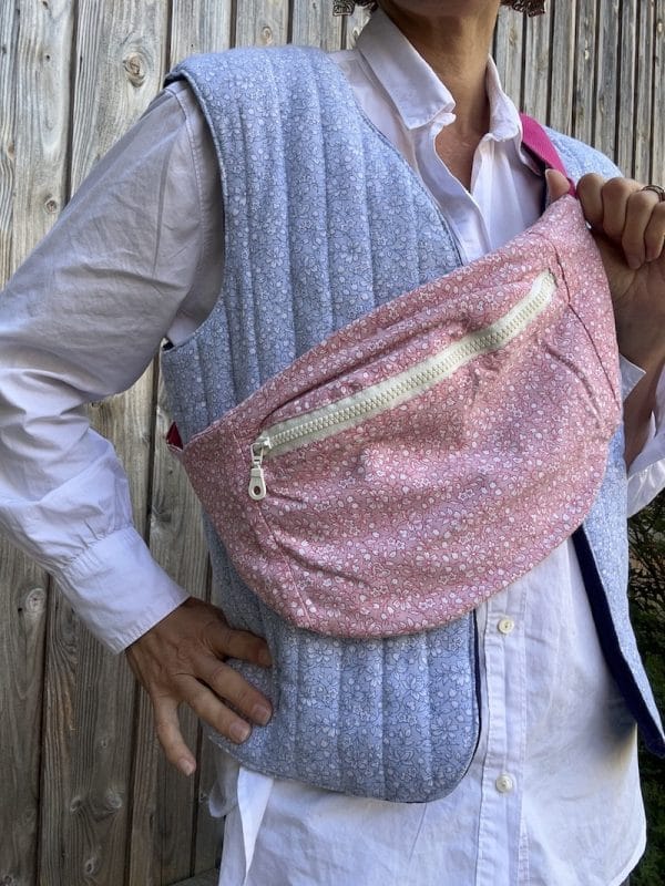 GILET DE BERGER LIBERTY BLEU MATELASSE