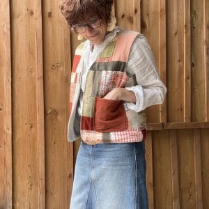 GILET DE BERGER PATCHWORK MATELASSE