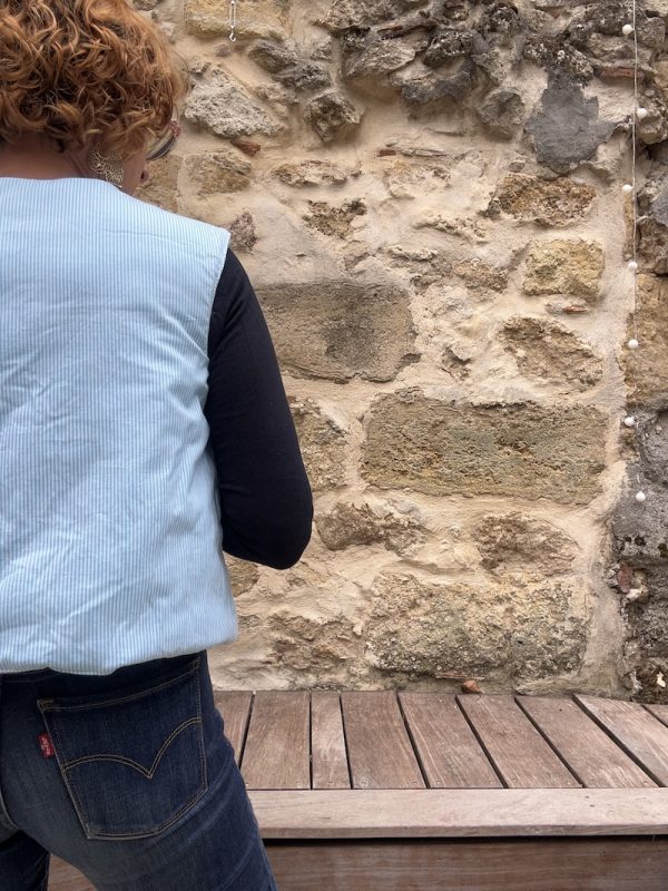 GILET DE BERGER REVERSIBLE MATELASSE FLEURS – Image 6