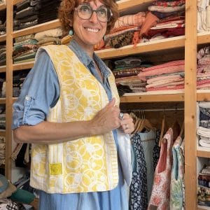 GILET DE BERGER BULLES JAUNES