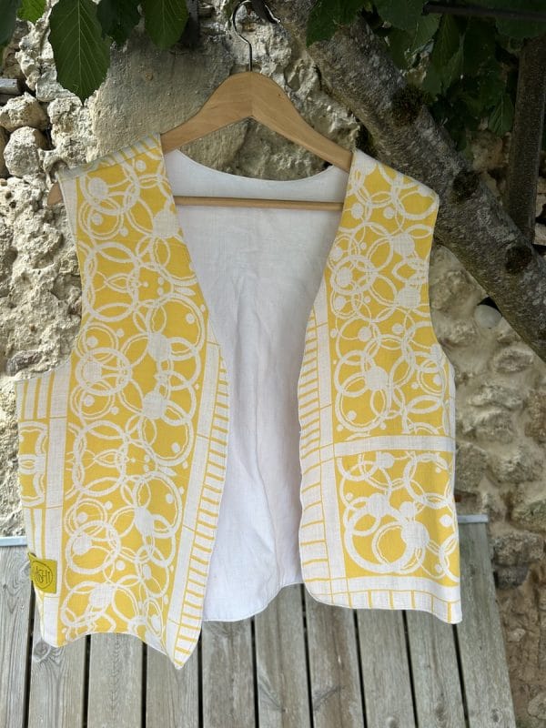 GILET DE BERGER BULLES JAUNES – Image 2