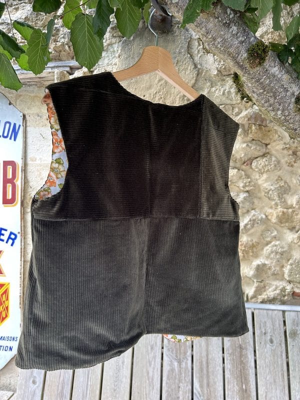 GILET DE BERGER VELOURS KAKI – Image 5