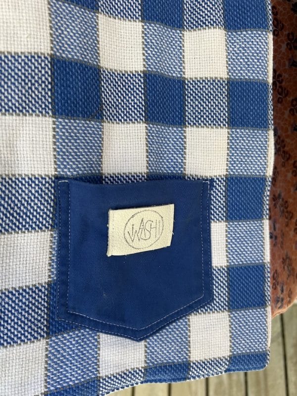 VESTE JEANNE MATELASSÉE FLEURS ET CARREAUX SANS MANCHE – Image 3